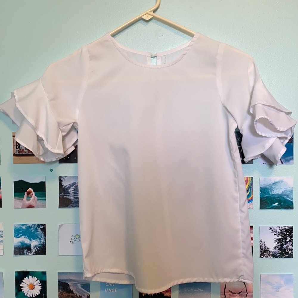 Dainty White Breezy Angelic Top